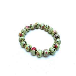 Simple Ceramic Bracelet- Speckled