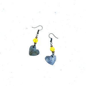 Steel Heart Earrings