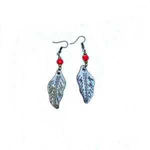 Metal Leaf Earrings