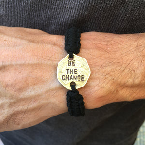 "Be the Change" Unisex Clasp Bracelet
