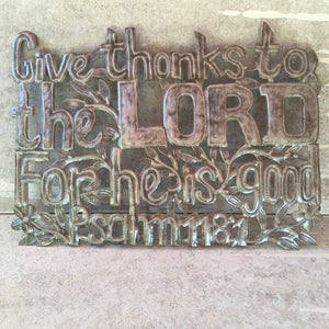 Give Thanks - Psalm 118:1