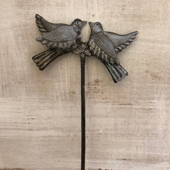 Love Birds Garden Stake