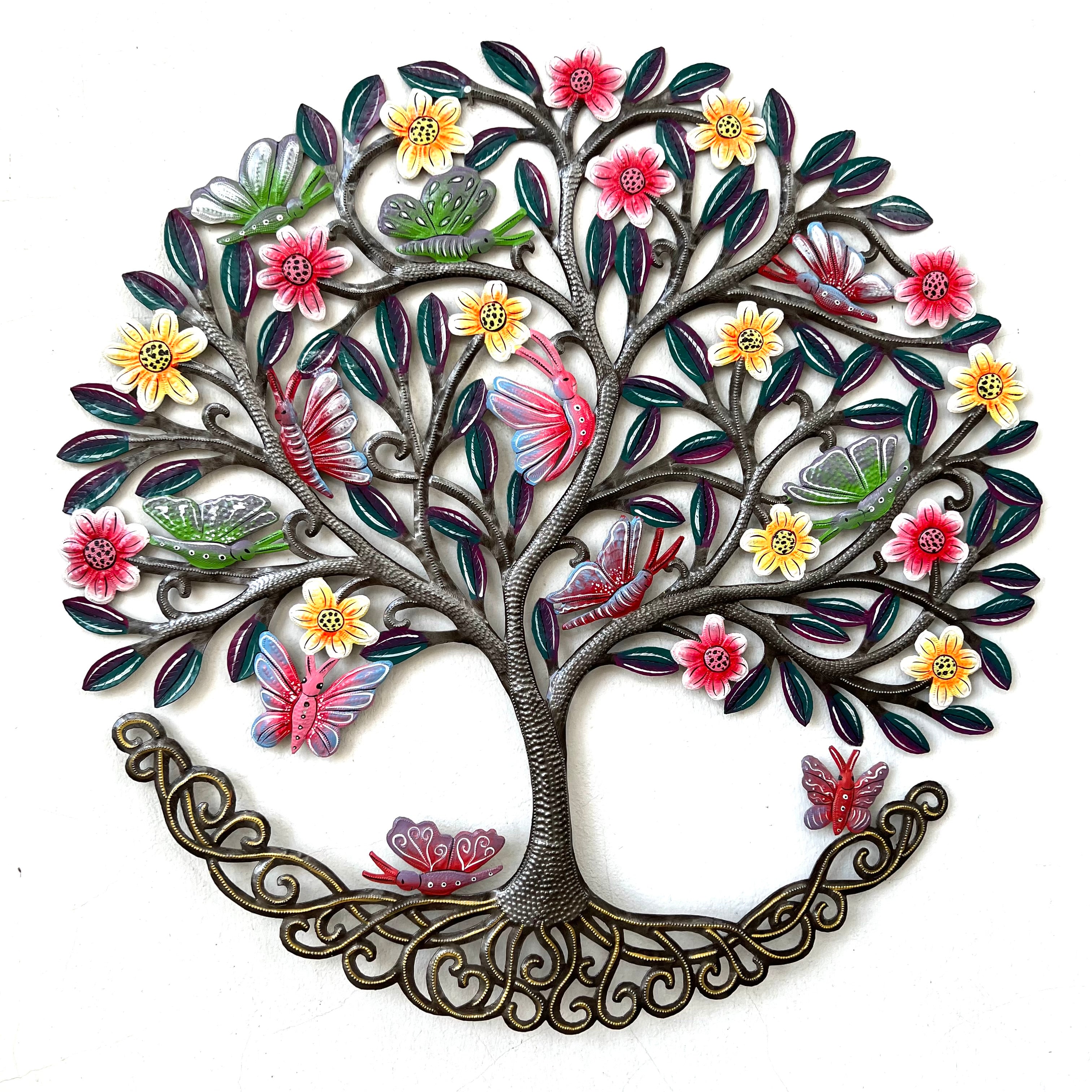 Jumbo Painted Tree or Life- Butterflies
