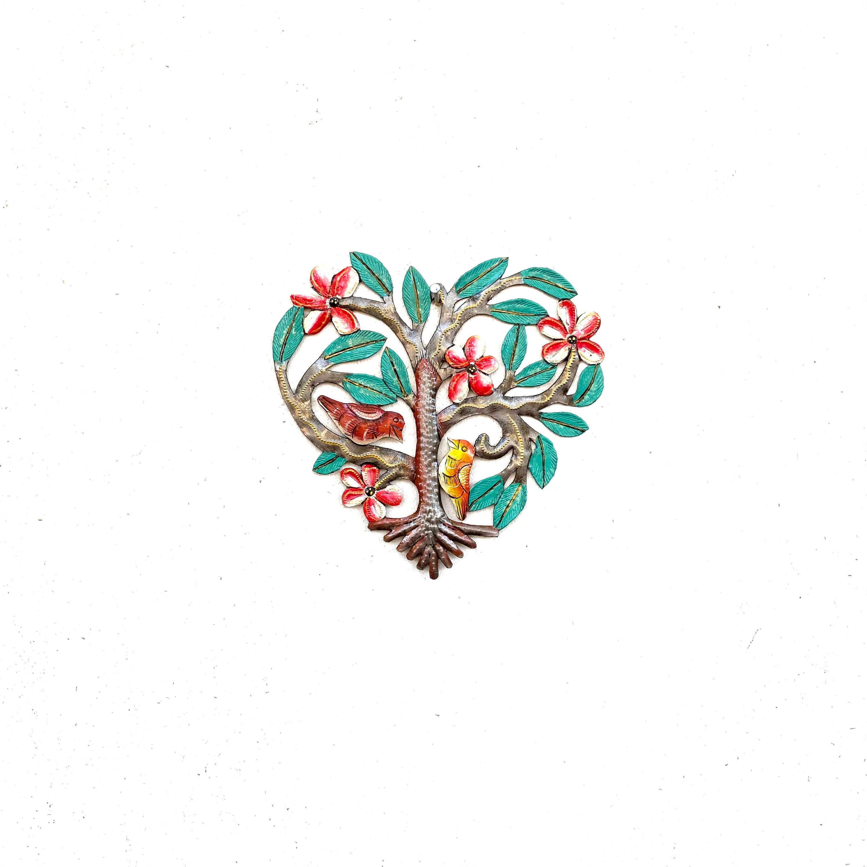 Turquoise Leaf Heart