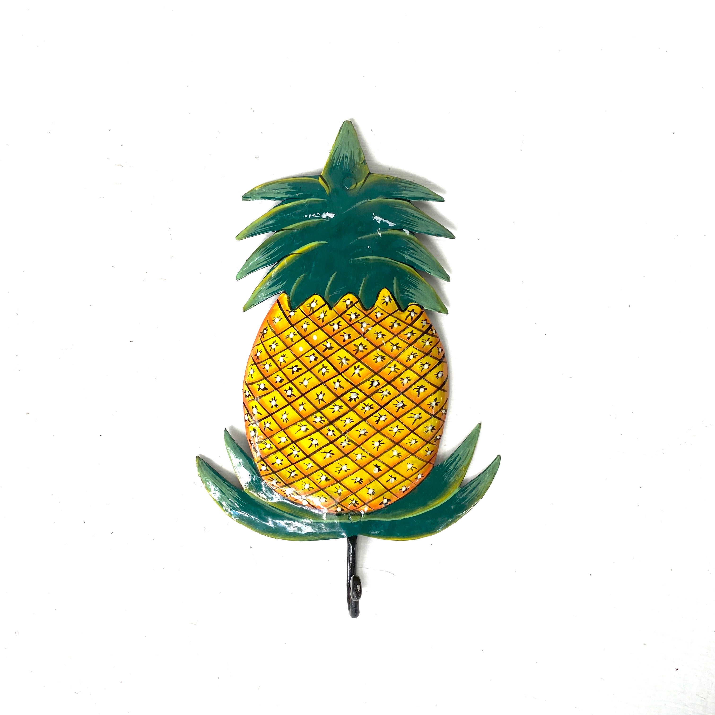 Painted Pineapple Wall Hook