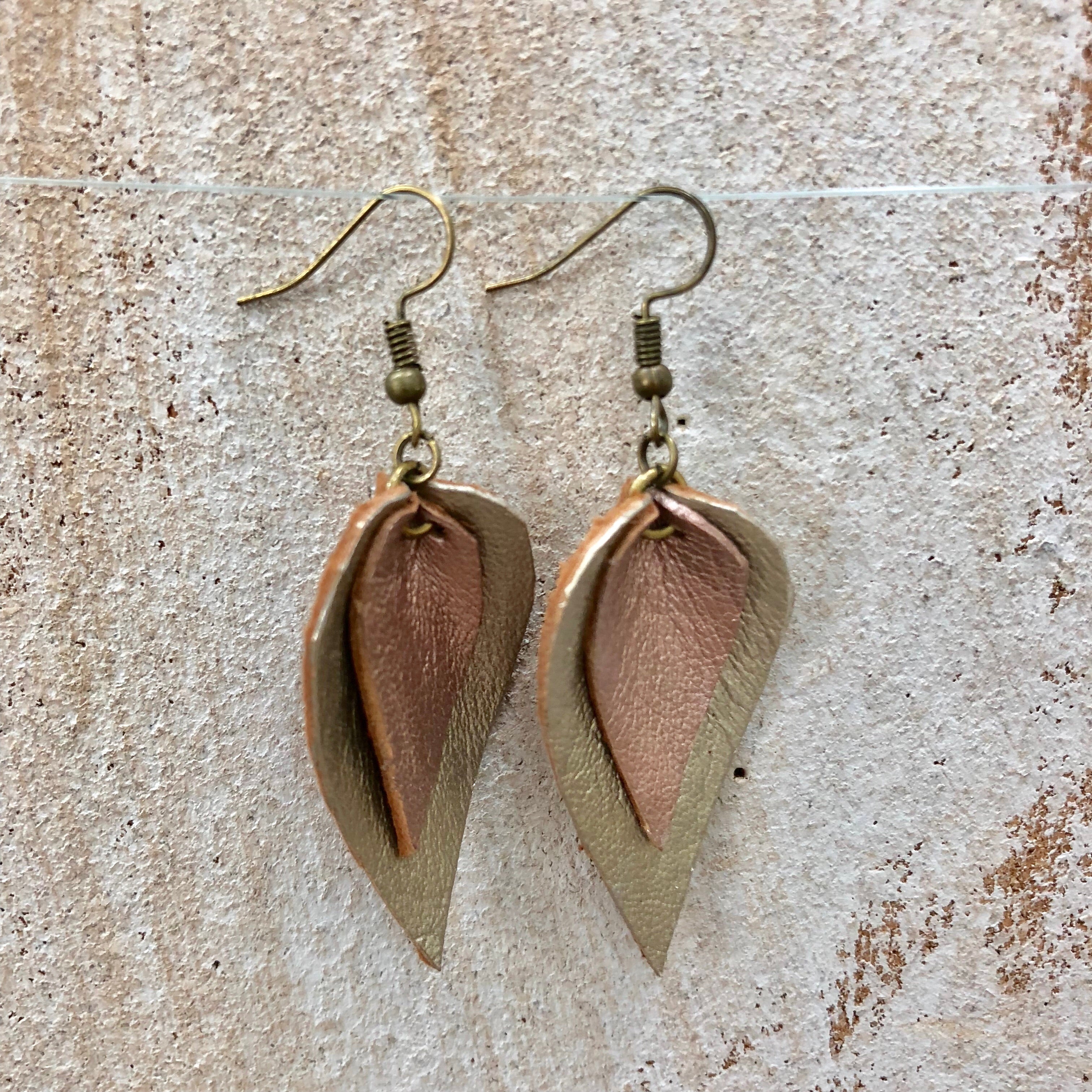 Palm Leaf Leather Earrings – Maxine's Fashion Labels