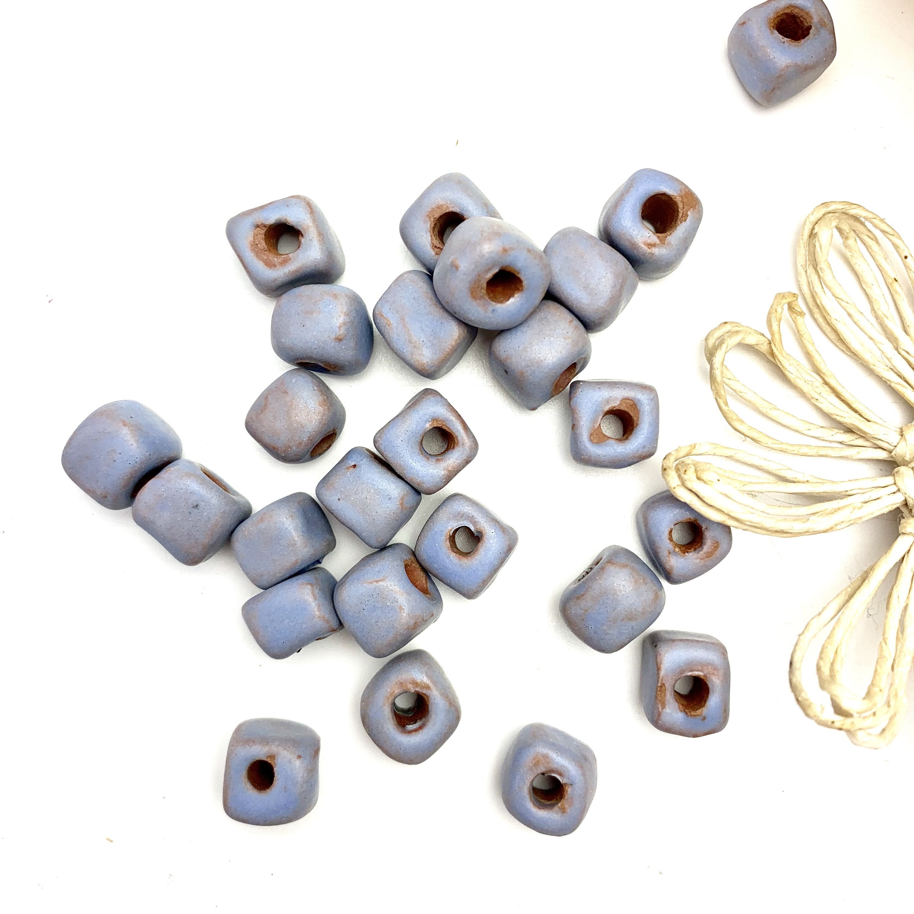Square Periwinkle Beads