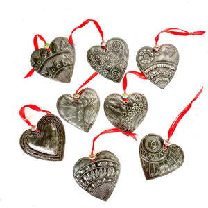 Haiti Heart Ornaments (Set of 8)