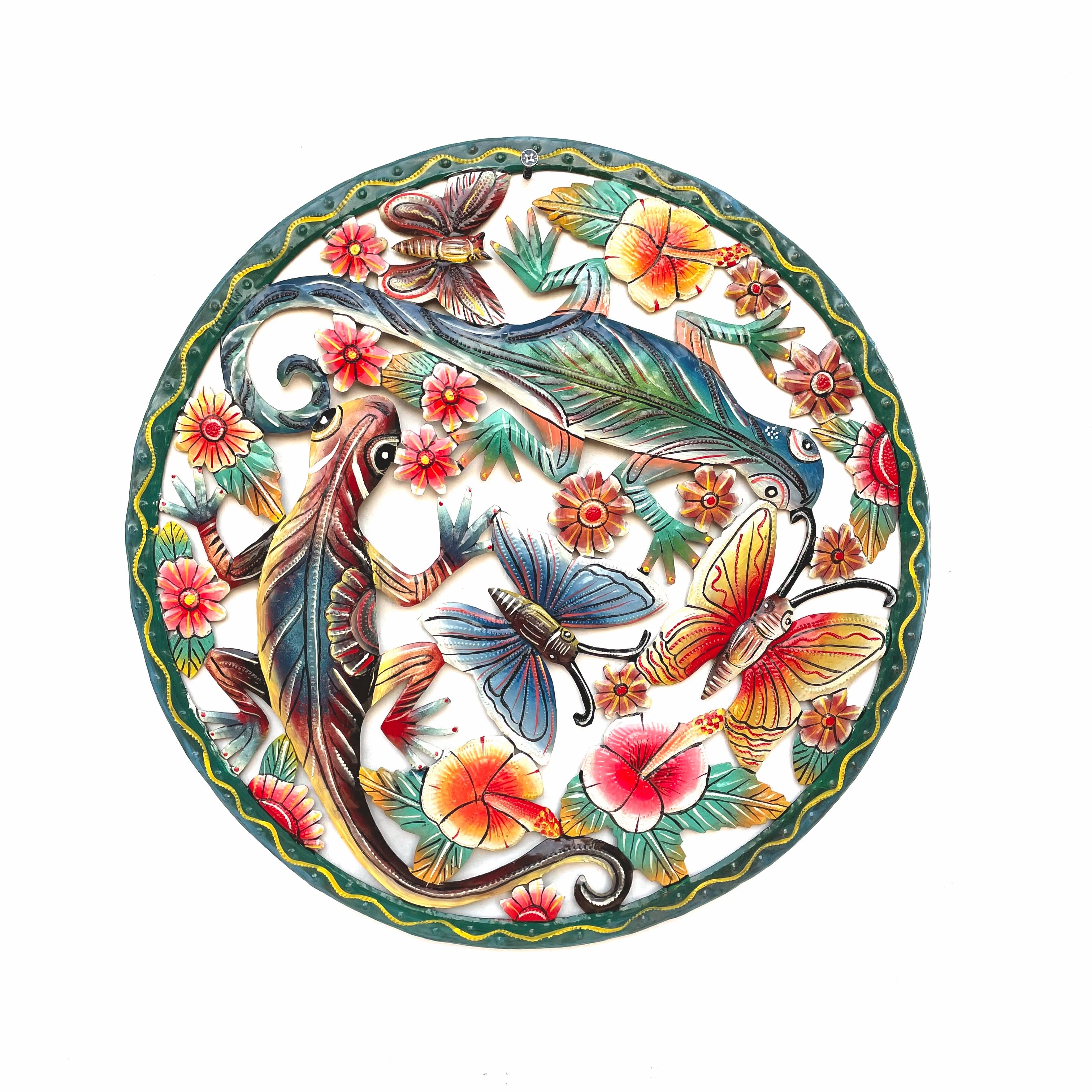 Mervil-Round Lizard and Butterfly