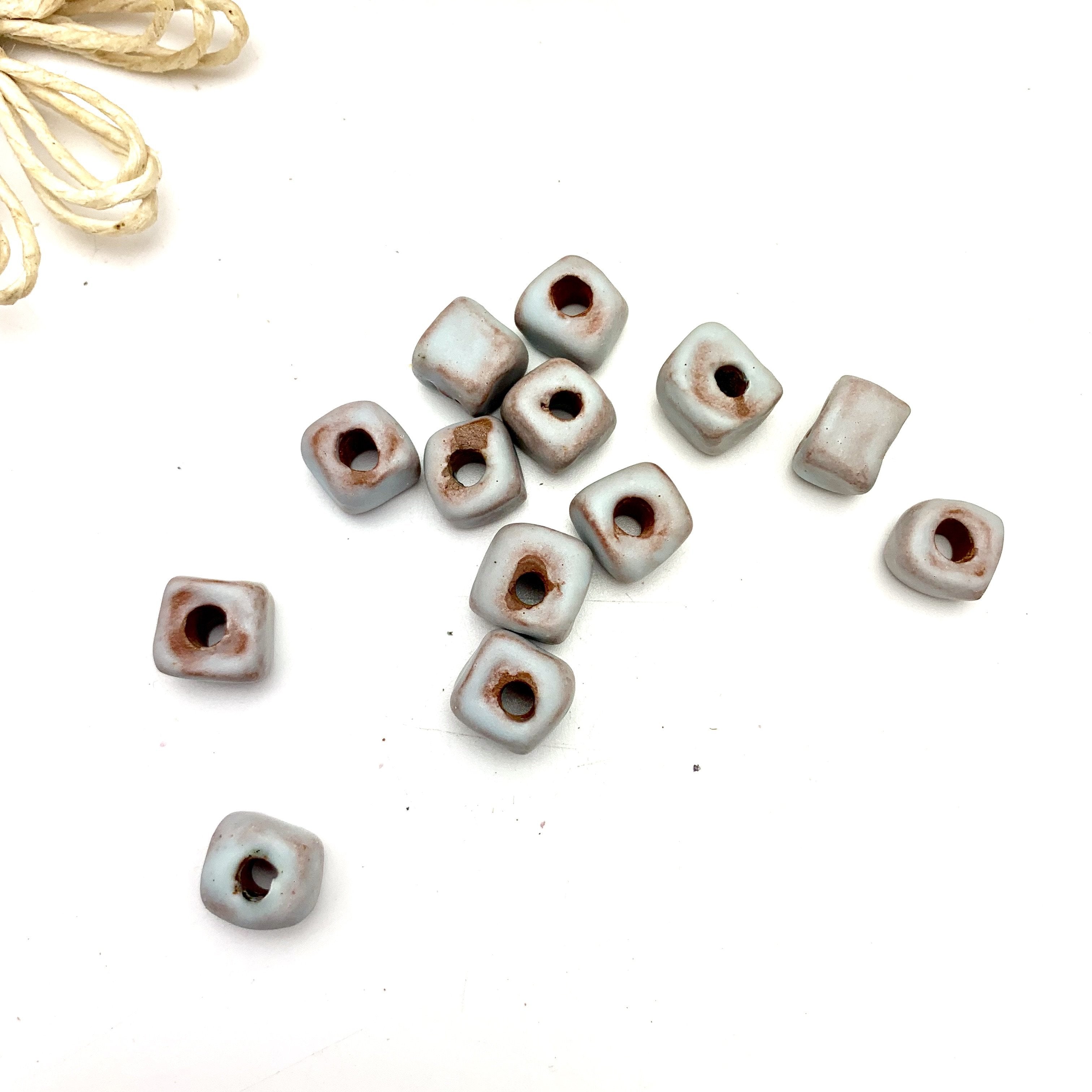 Square Ice Blue Beads