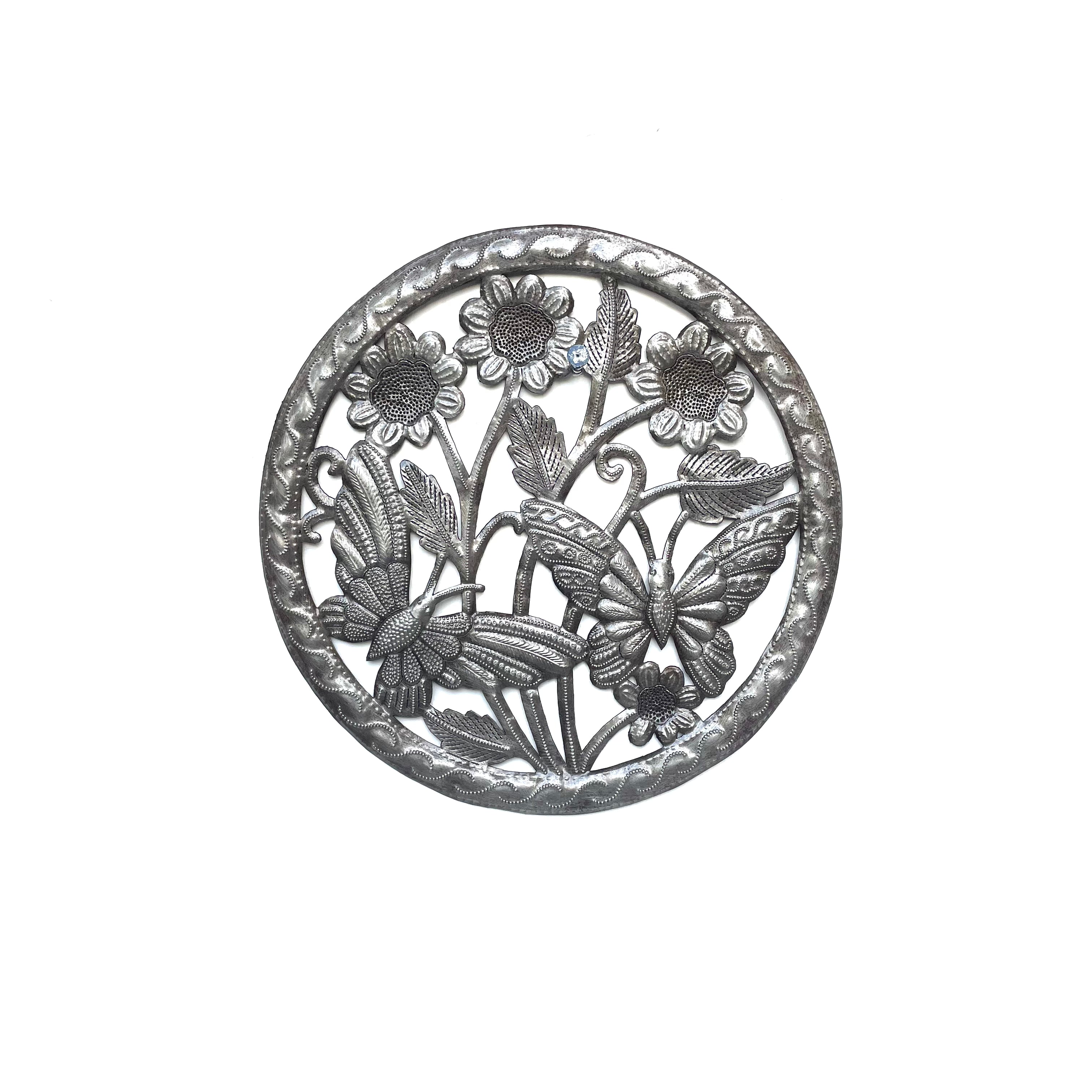 Nesmy Round Simple Metal Art #4