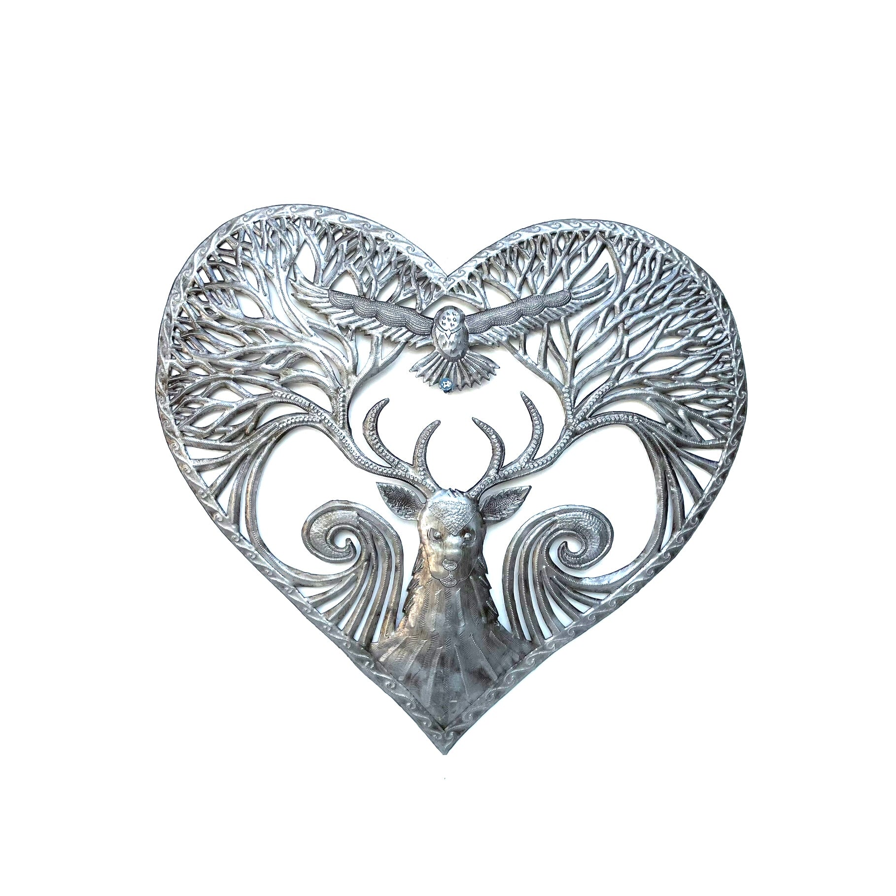 Kerby Metal Heart Stag