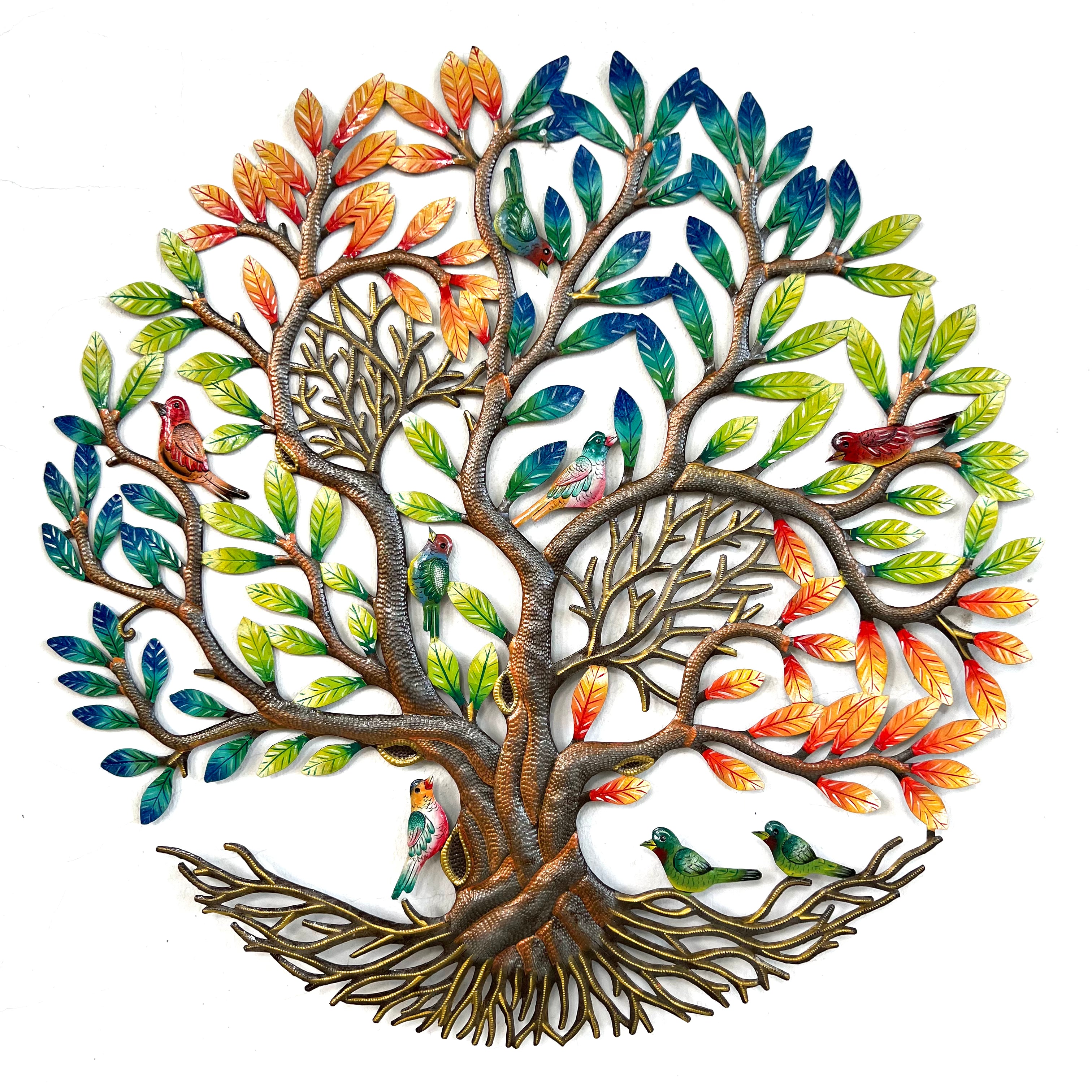 Jumbo Colorful Birds Tree of Life
