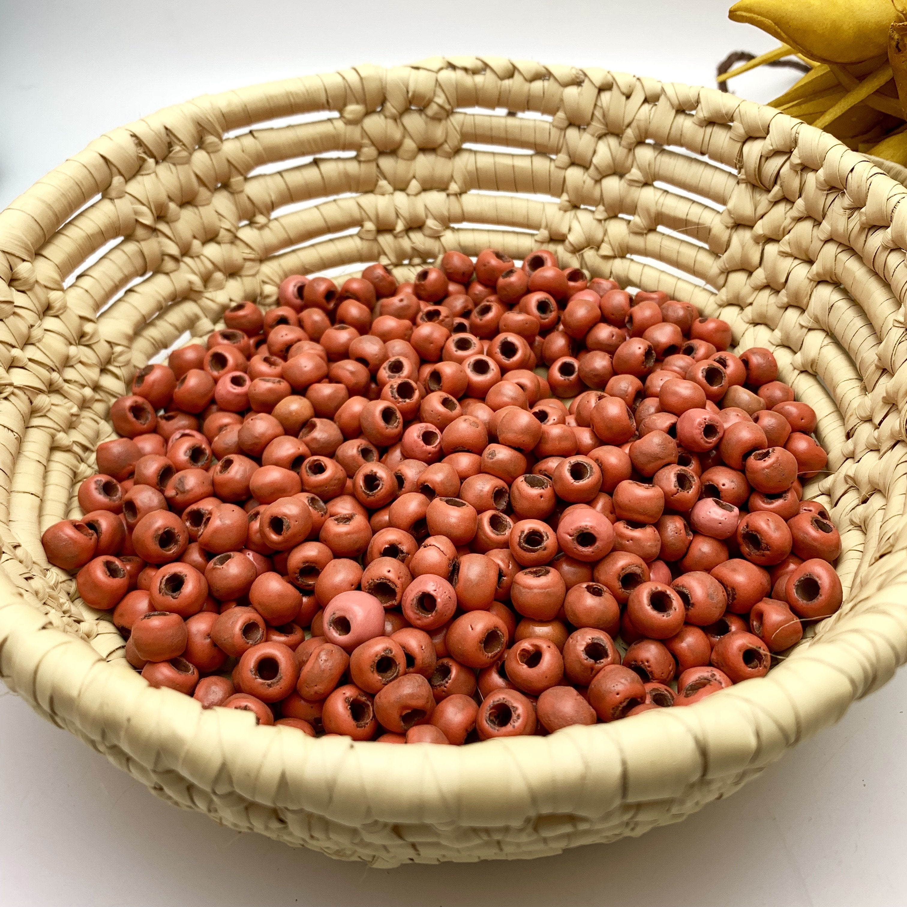 Matte Sunset Red Beads