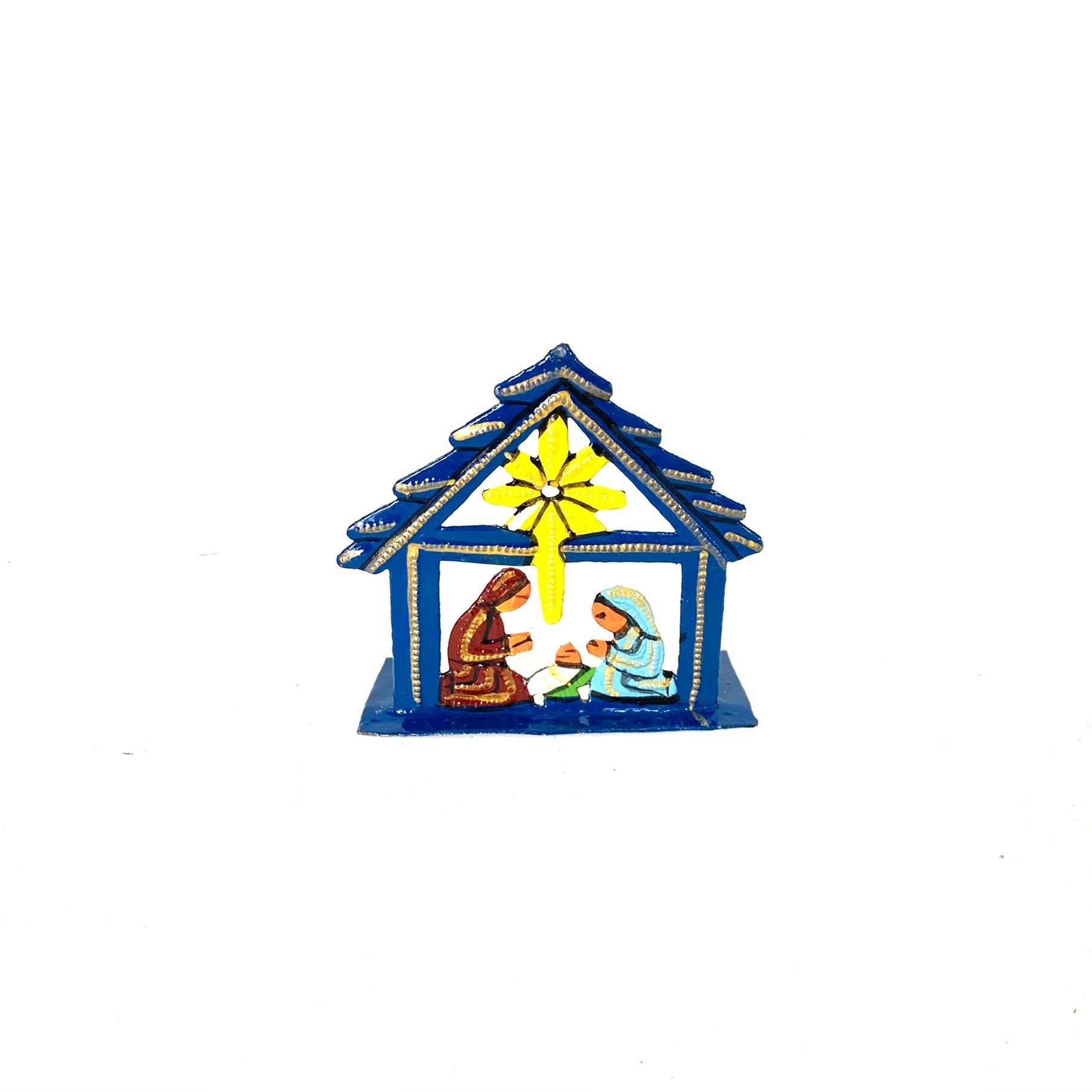 Small Standing Nativity House (4)