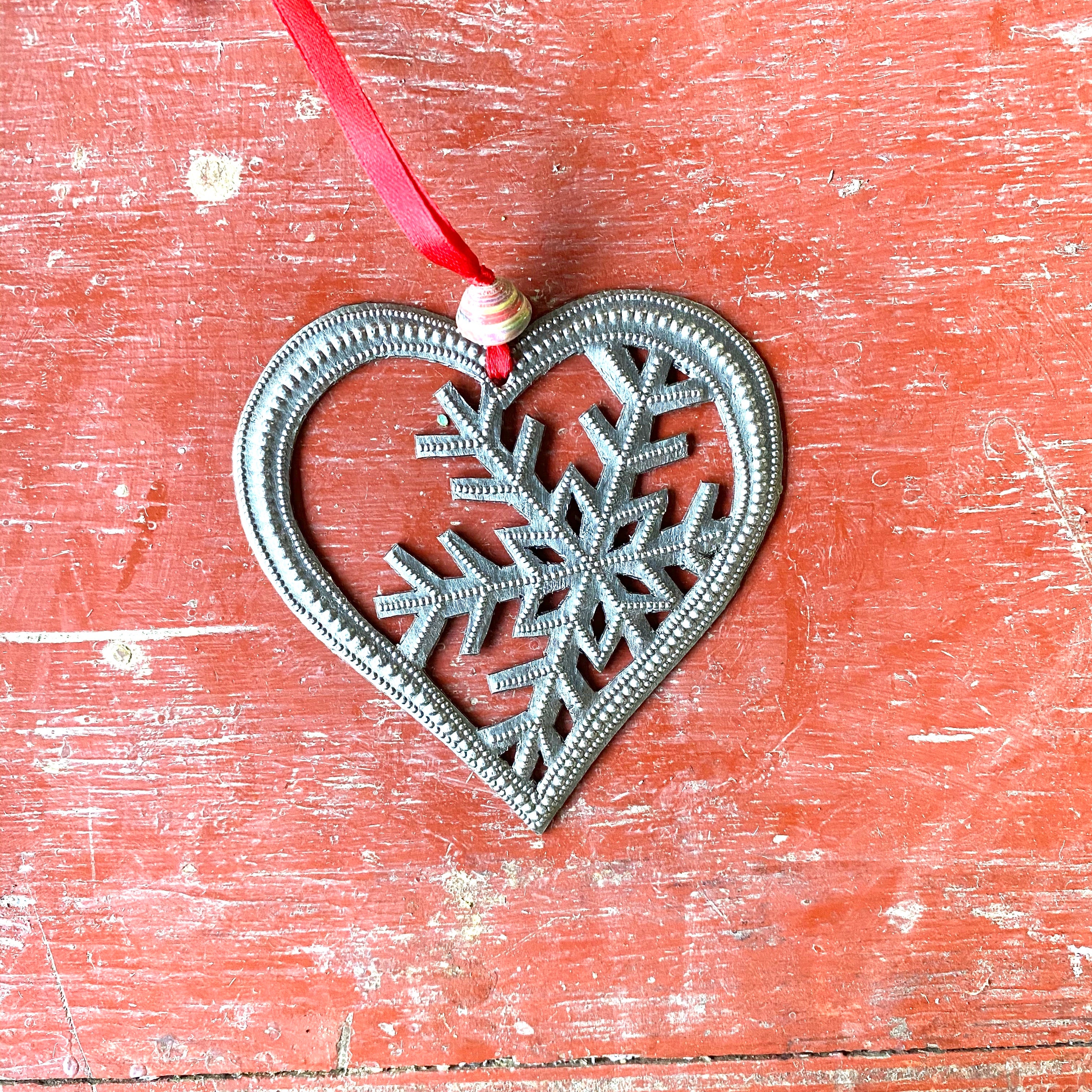 Heart Snowflake Ornament
