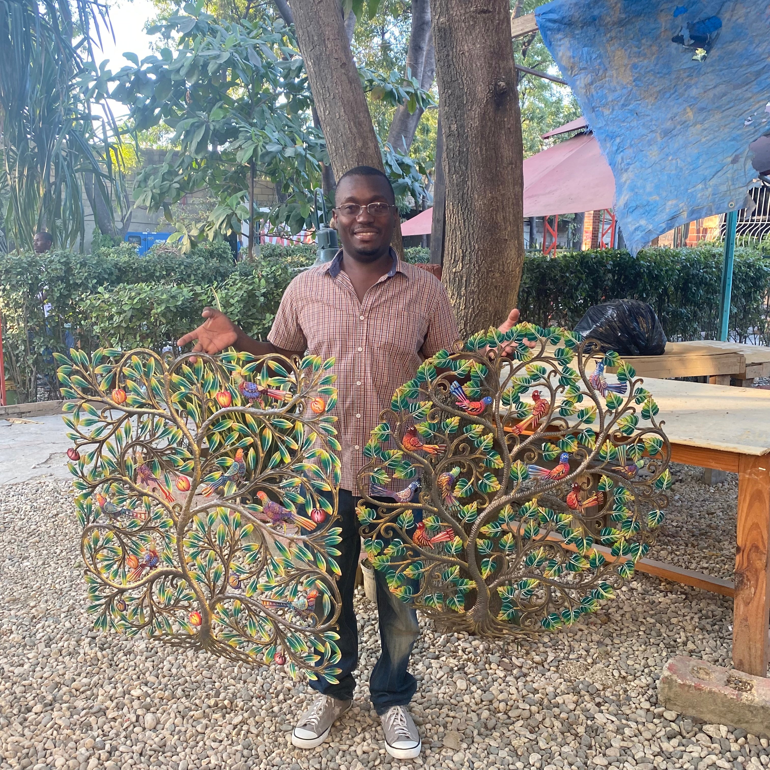 Jumbo Gorgeous Tree of Life- Painted Square