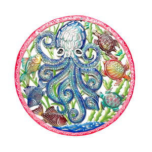 Ralph Round Bleu Octopus