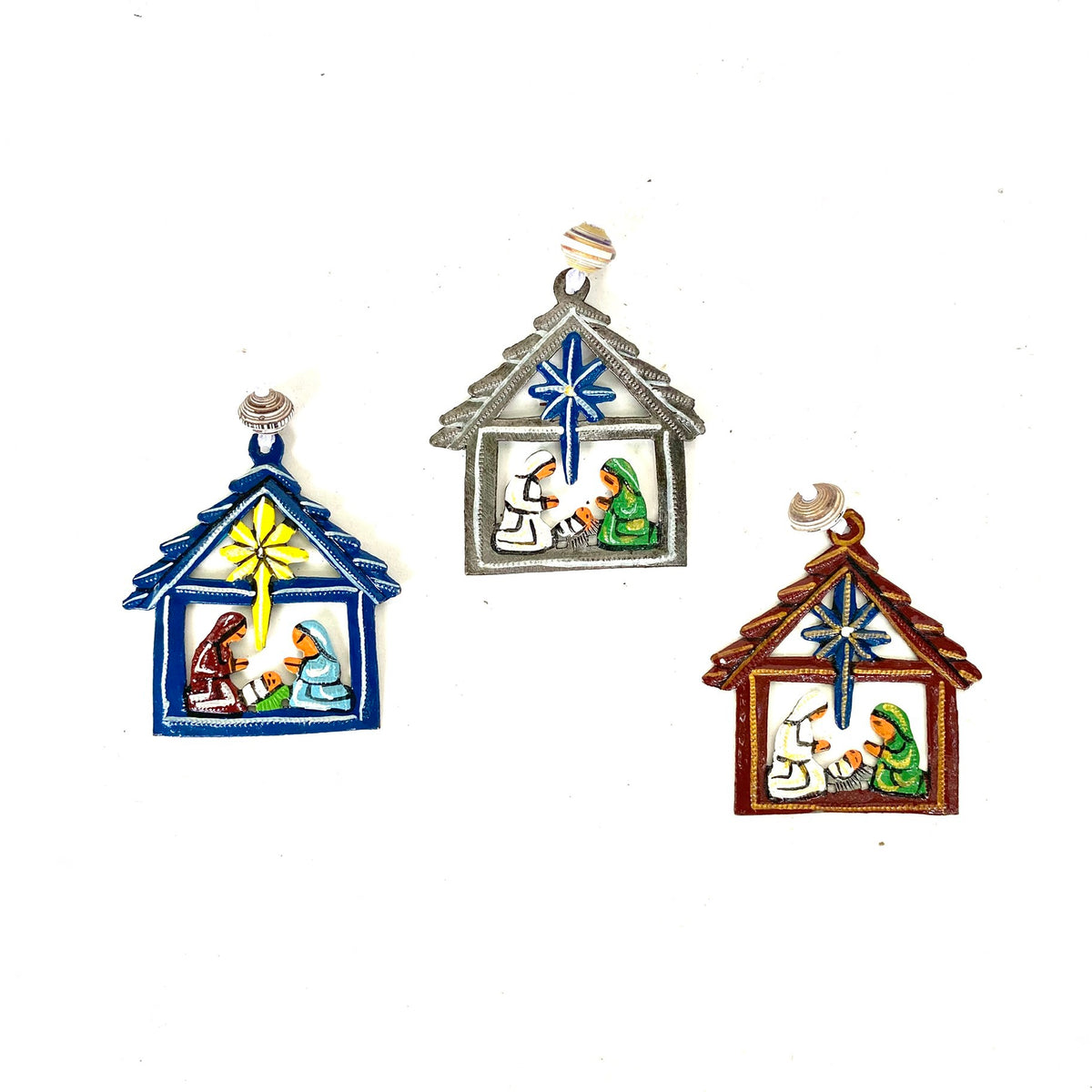 Small Nativity House Ornament (3) Papillon Wholesale