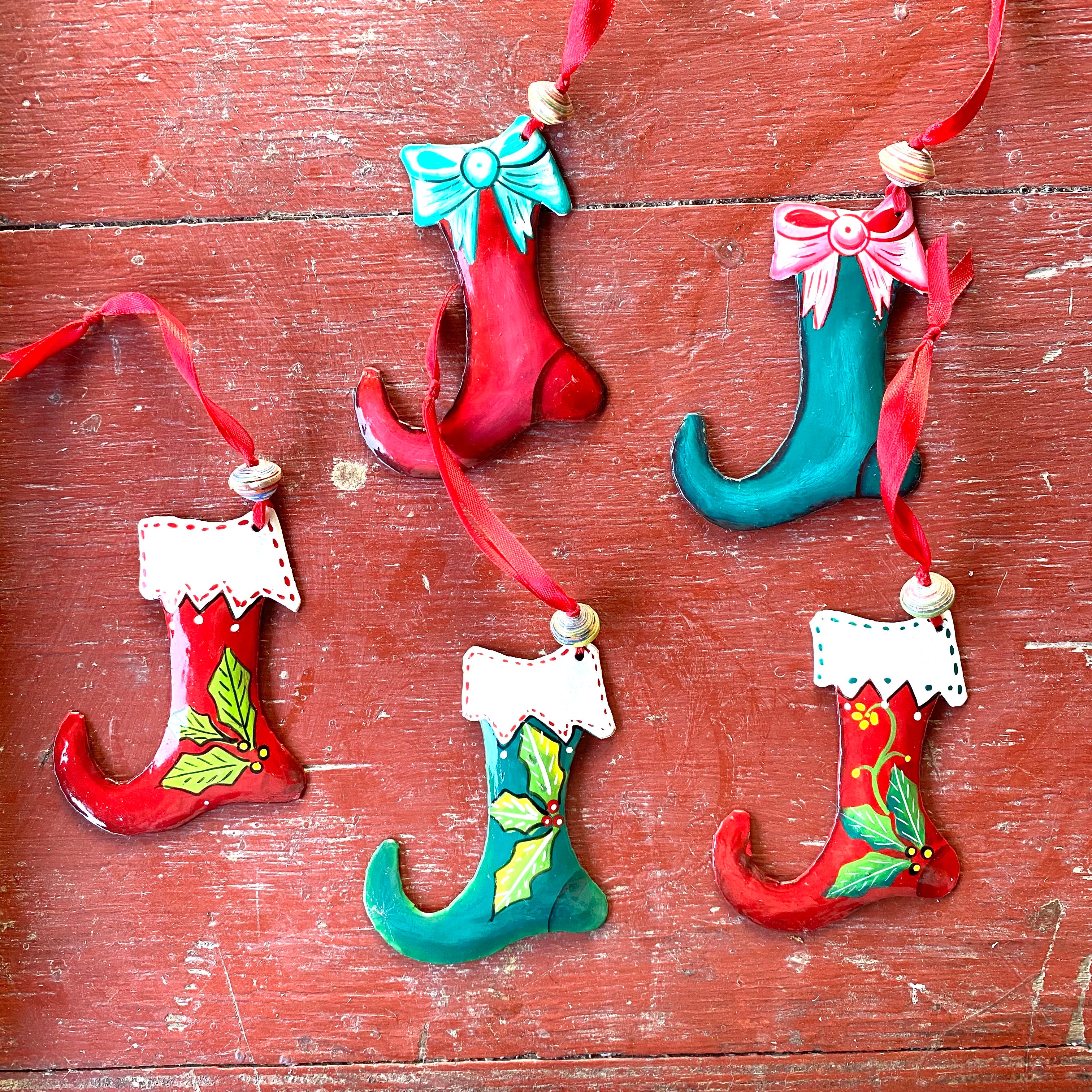Stocking Ornaments (Set of 5)