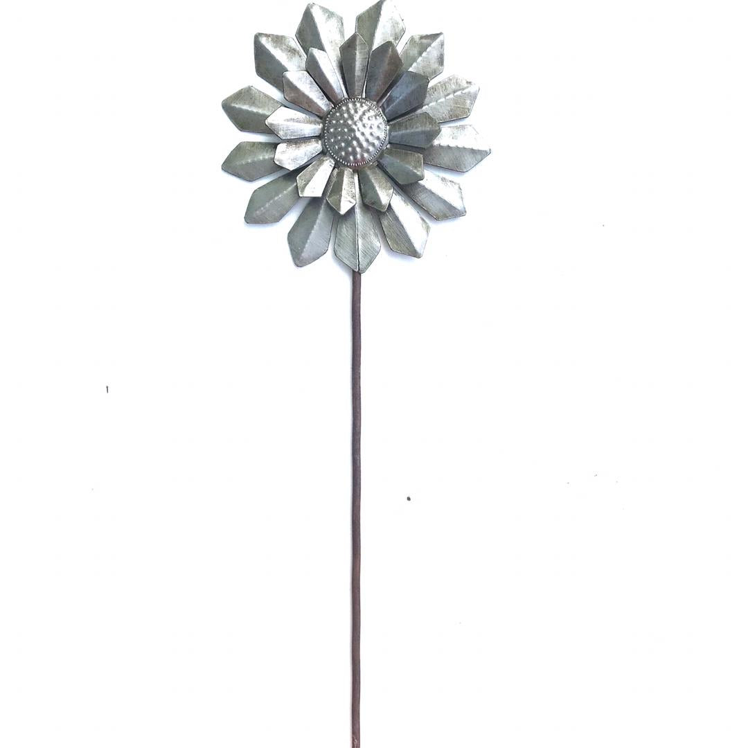 New! Set of 8 Steel Drum Flower Garden Stakes