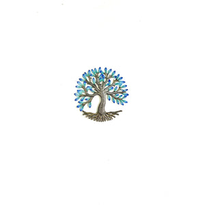 Small Electric Blue Tree of Life #2