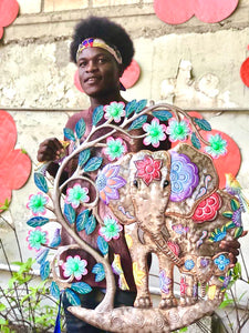 Jumbo Painted Elephant