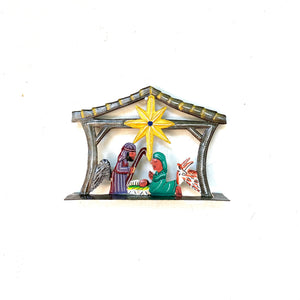 Painted Standing Nativity