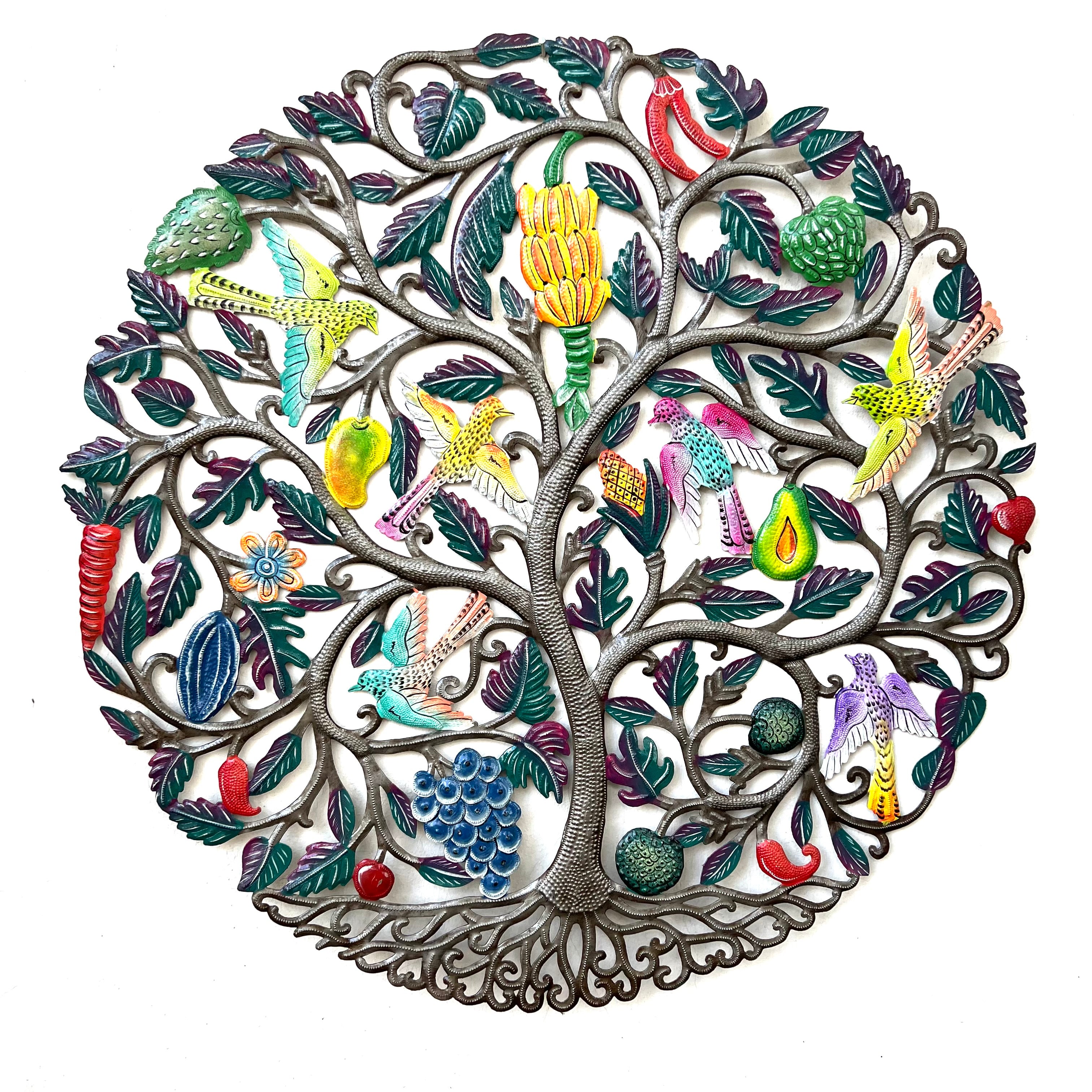 Jumbo Painted Tree or Life- Fruitbasket