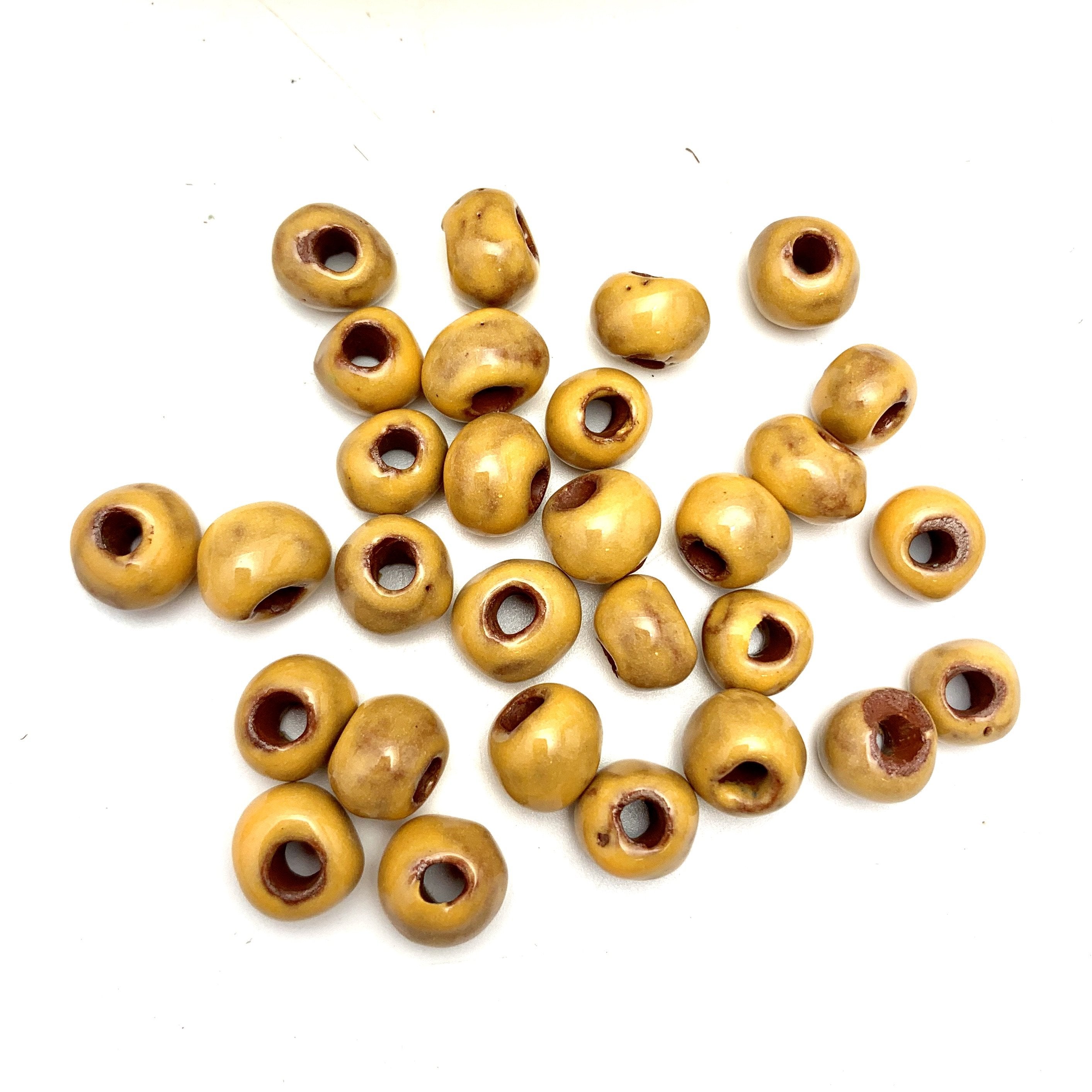 Mustard Yellow Beads
