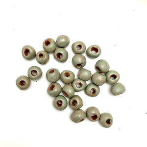 Matte Green-Grey Beads