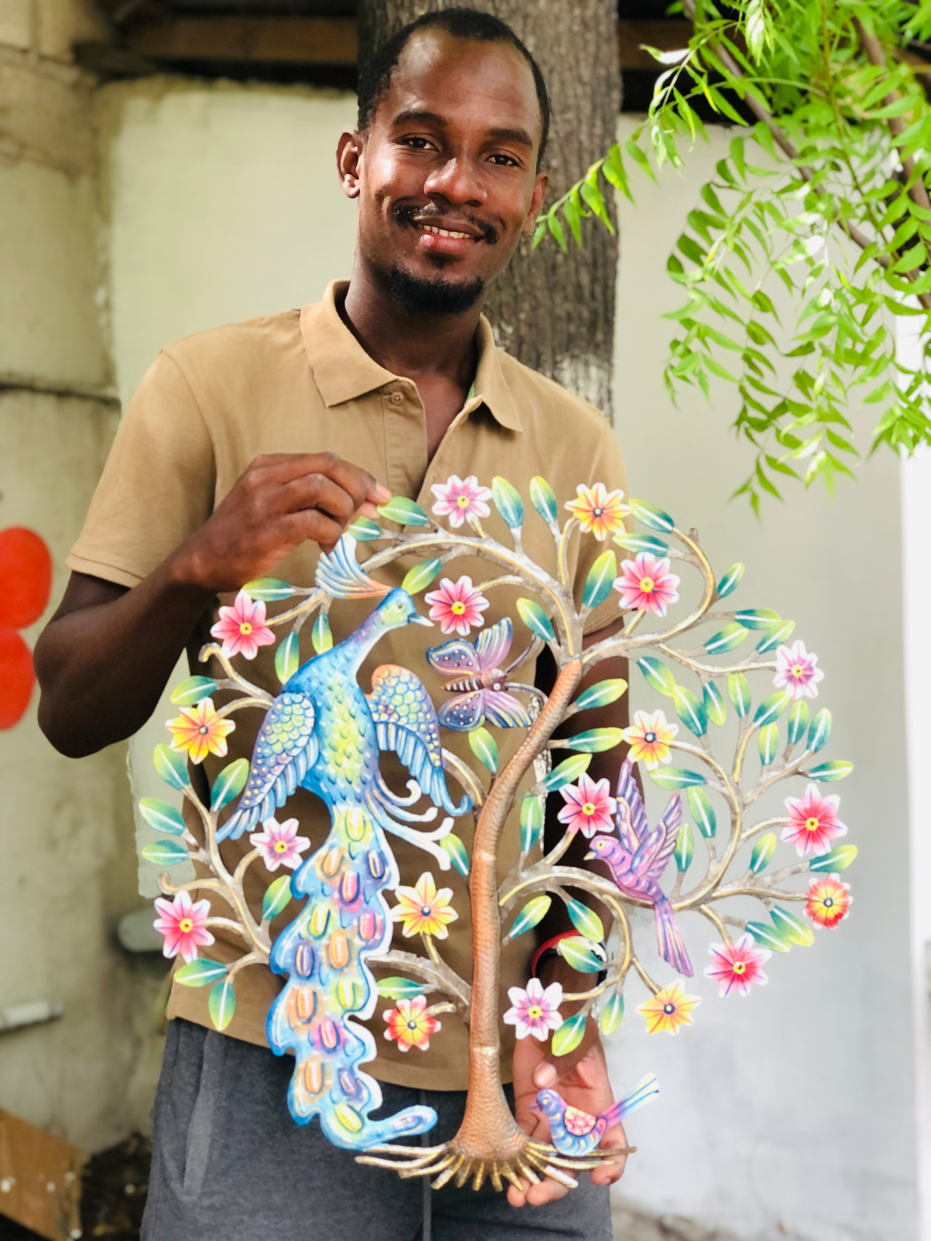 Herby- Peacock with Birds Tree