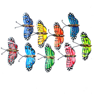 Wide Butterfly Ornaments (Set of 9)
