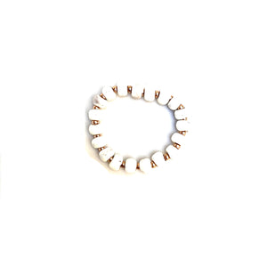 Simple Ceramic Bracelet- Rose Gold