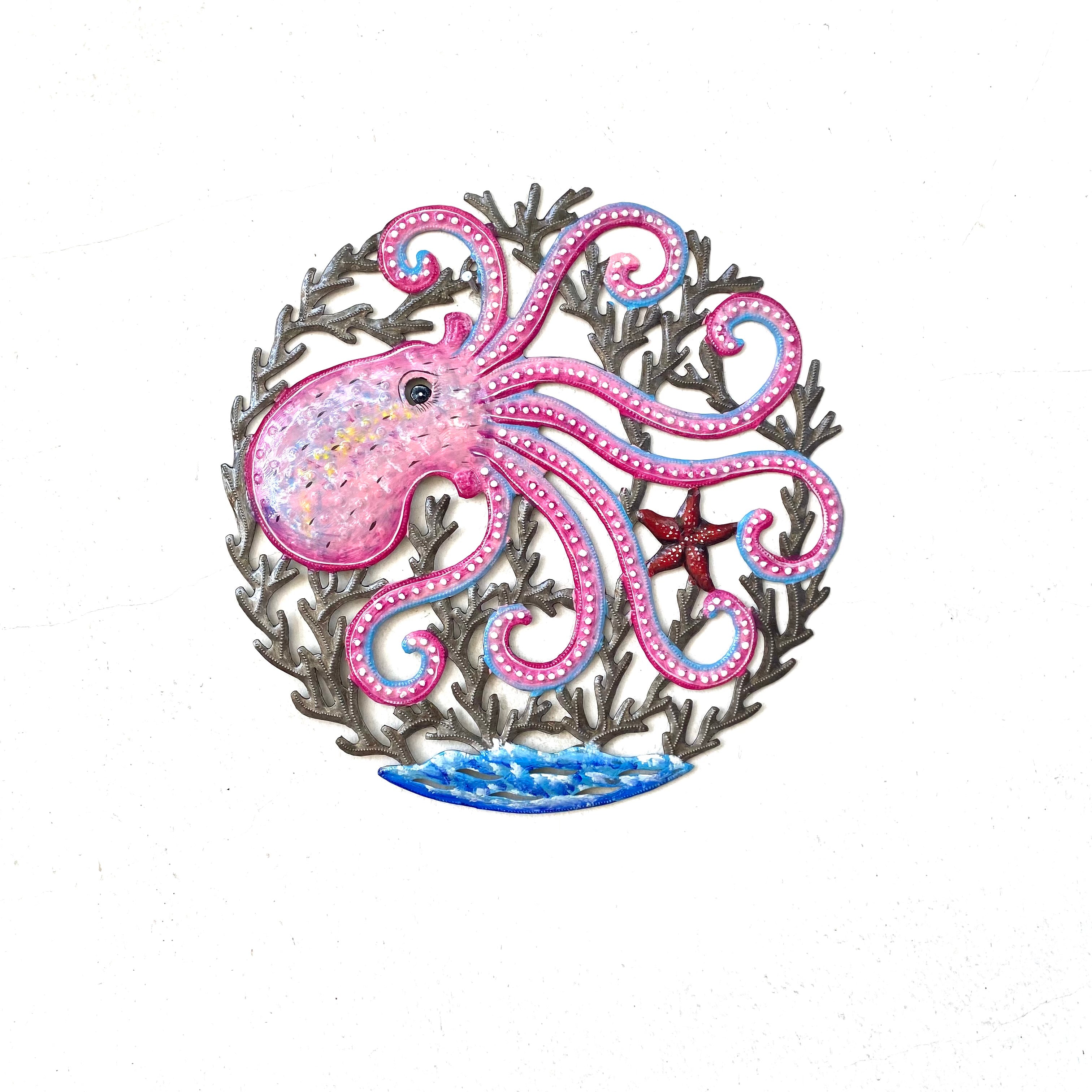 Medium Pink Octopus