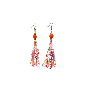 Fabric Tassel Earring