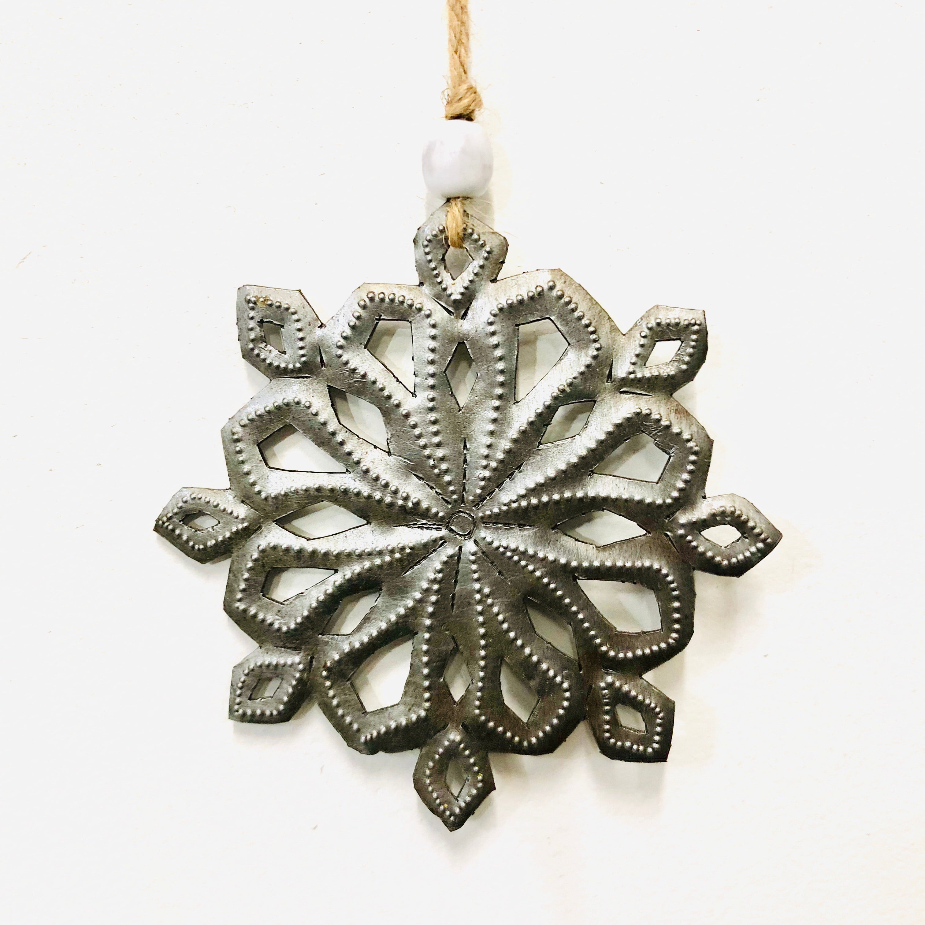 Steel Snowflake Ornament