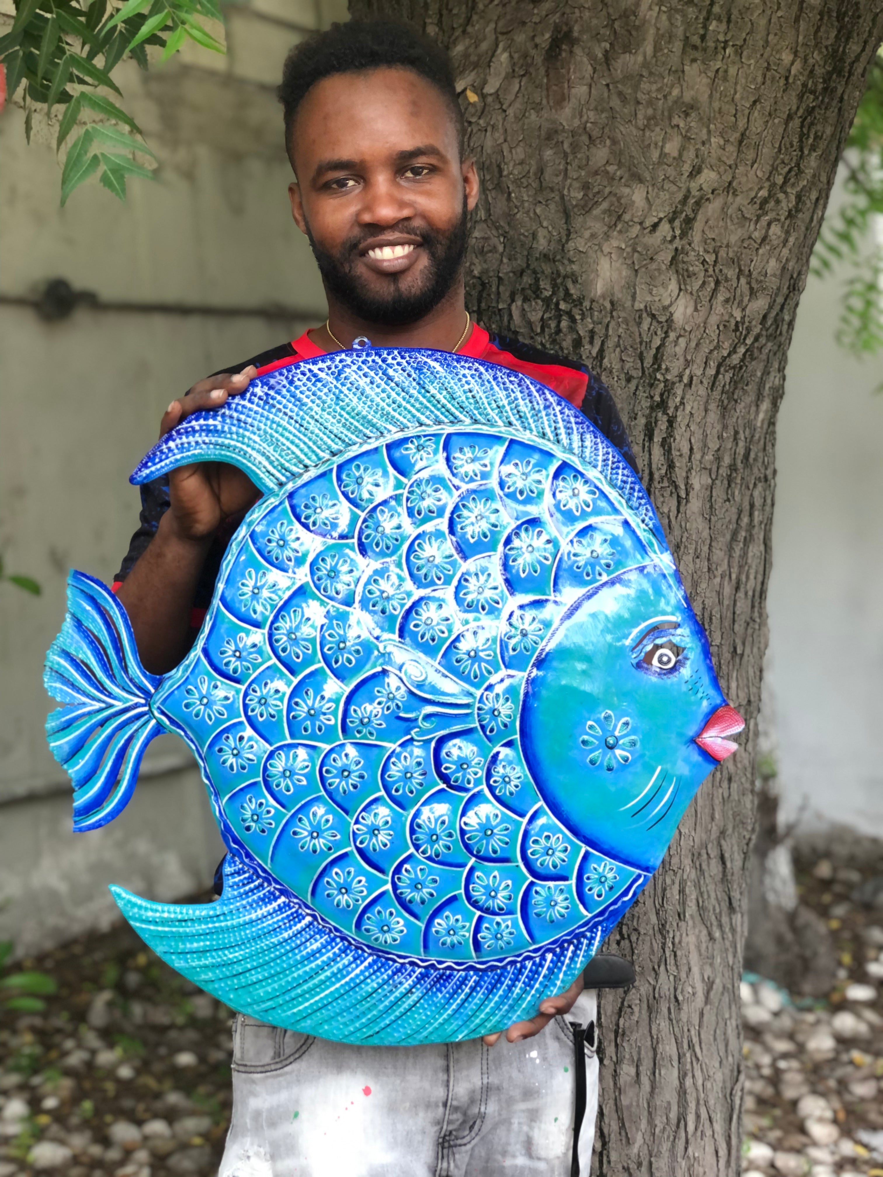 Romario Large Turquoise Fish #2