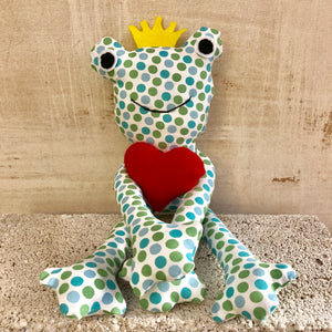 Prince Charming Stuffed Frog