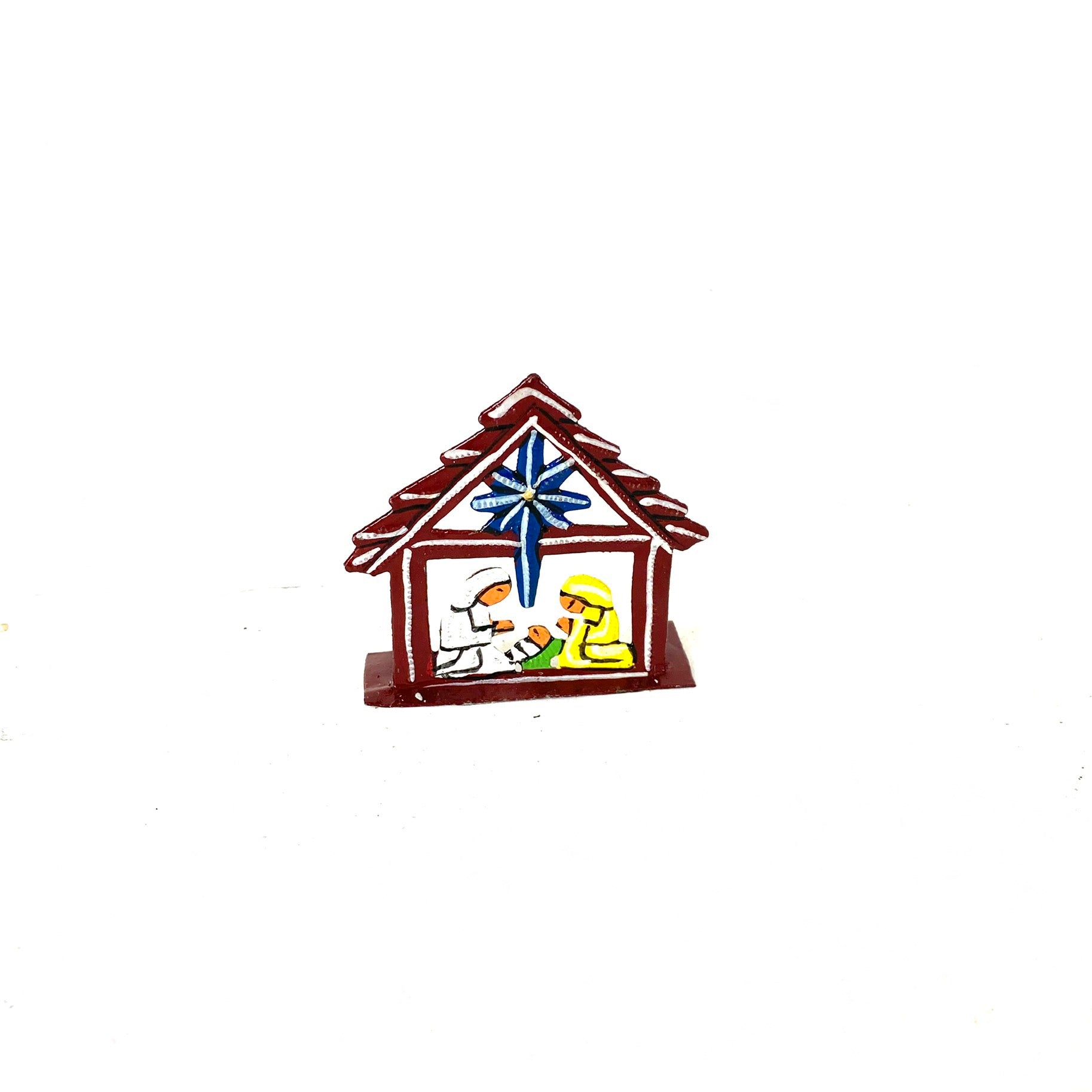 Small Standing Nativity House (4)