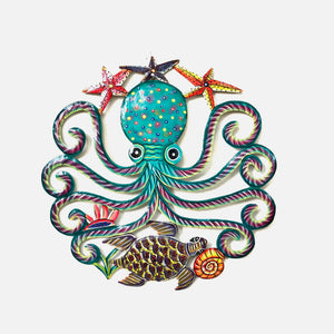 Large Turquoise Octopus