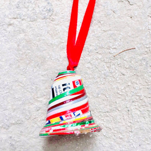 Cereal Box Paper Bell Ornament