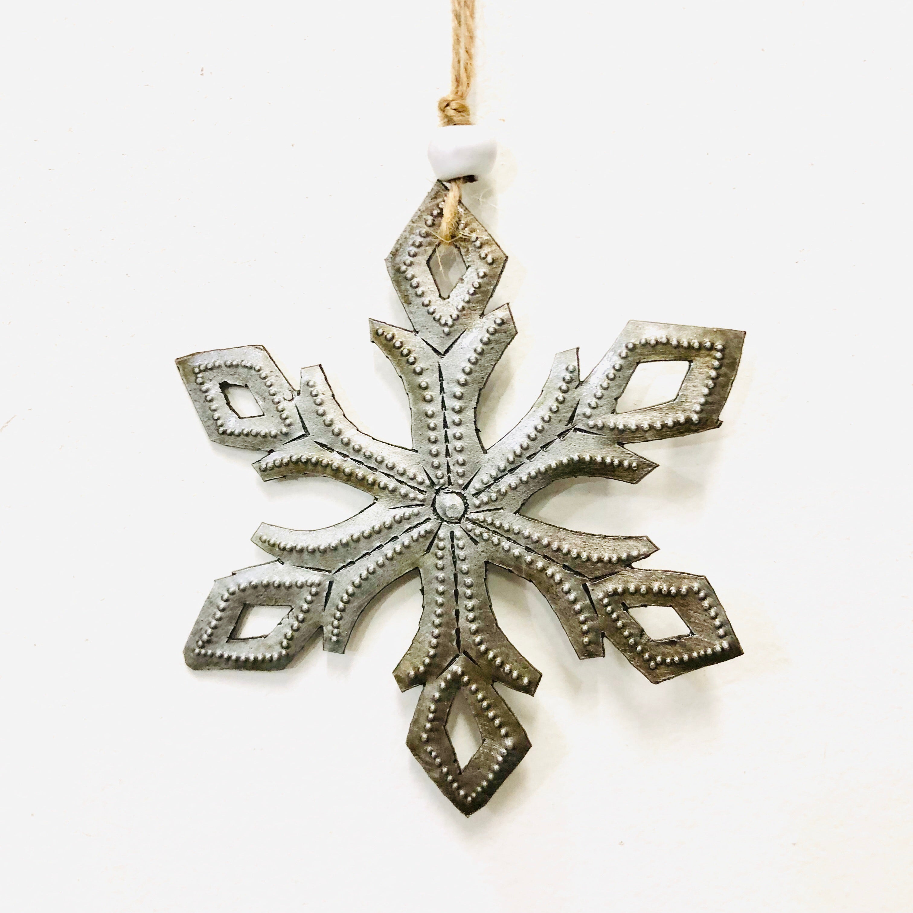 Steel Snowflake Ornament