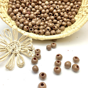 Taupe Brown Beads