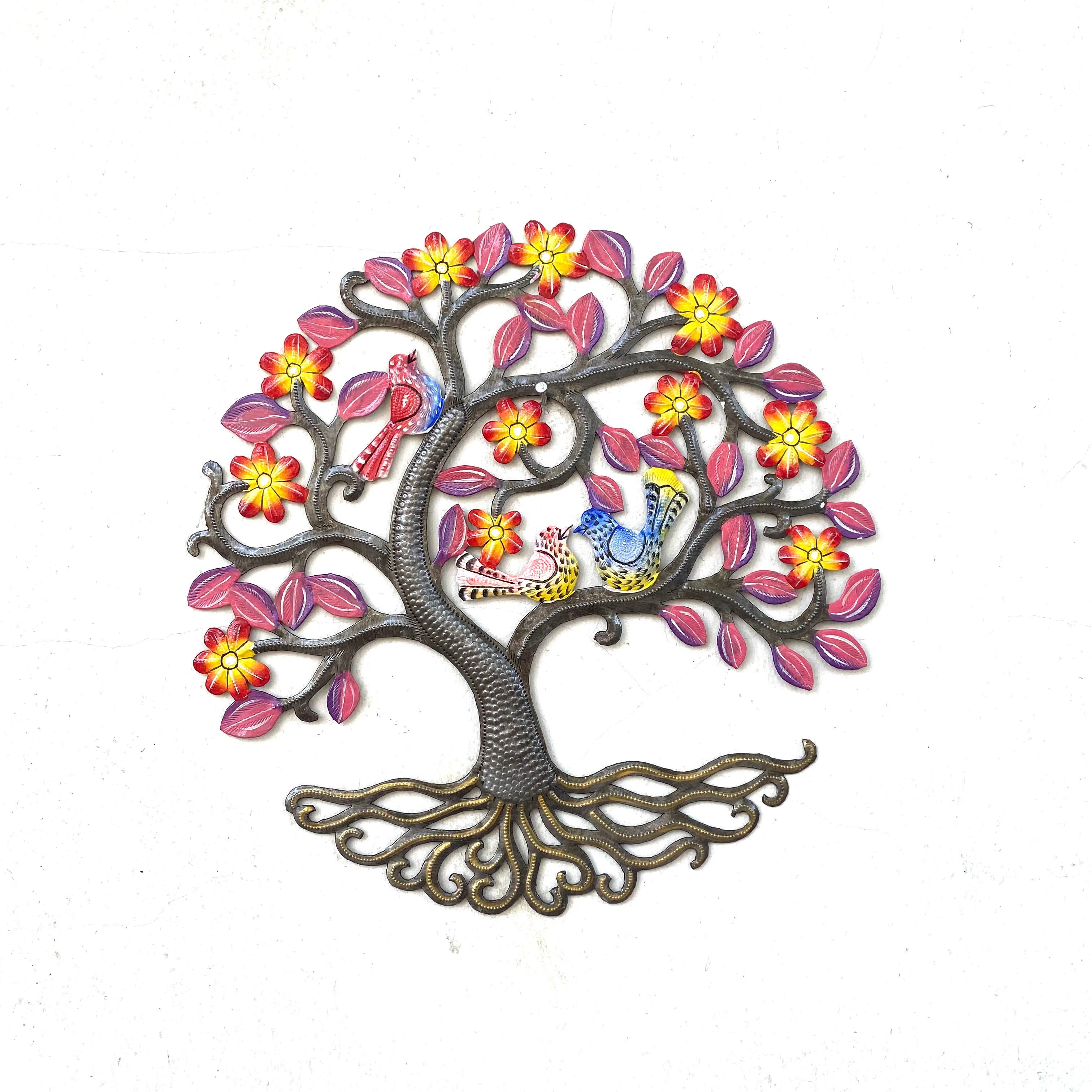 Medium Tree of Life- Orange and Pink