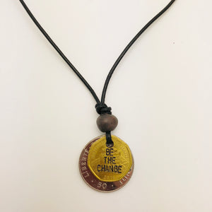 Be the Change Cord Necklace