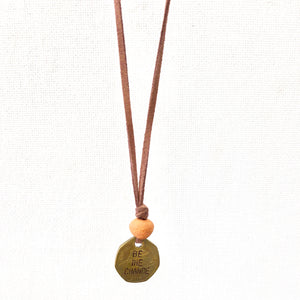 Be the Change Aromatherapy Necklace
