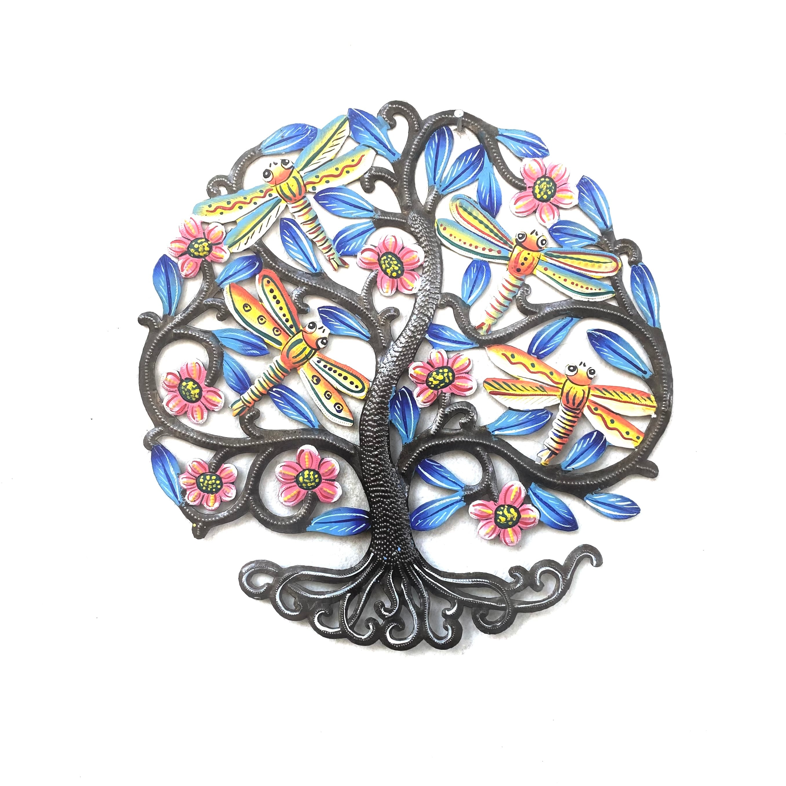 Medium Round- Yellow Dragonflies