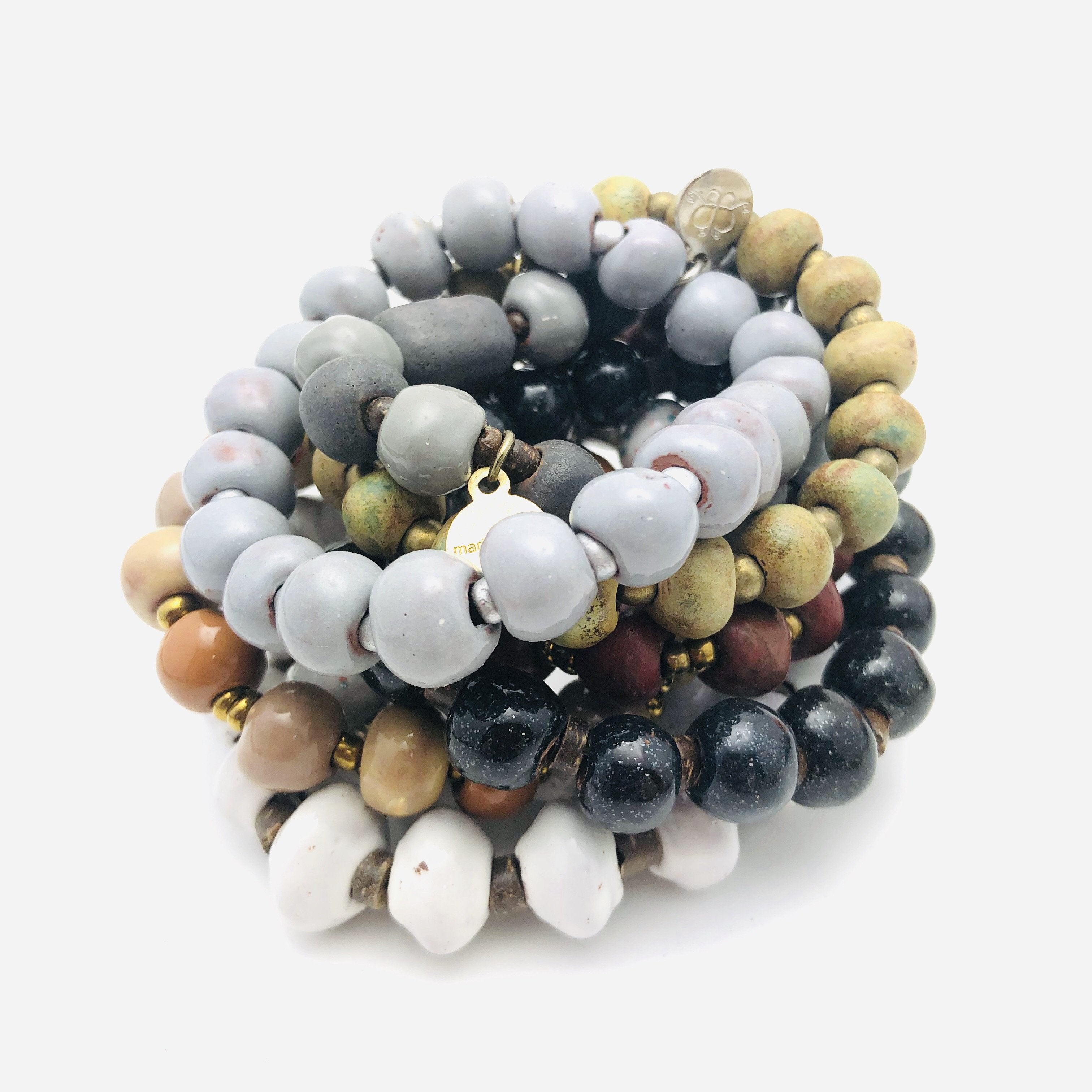 Ceramic Bead Bracelet Pack (set of 10) – Papillon Marketplace Online