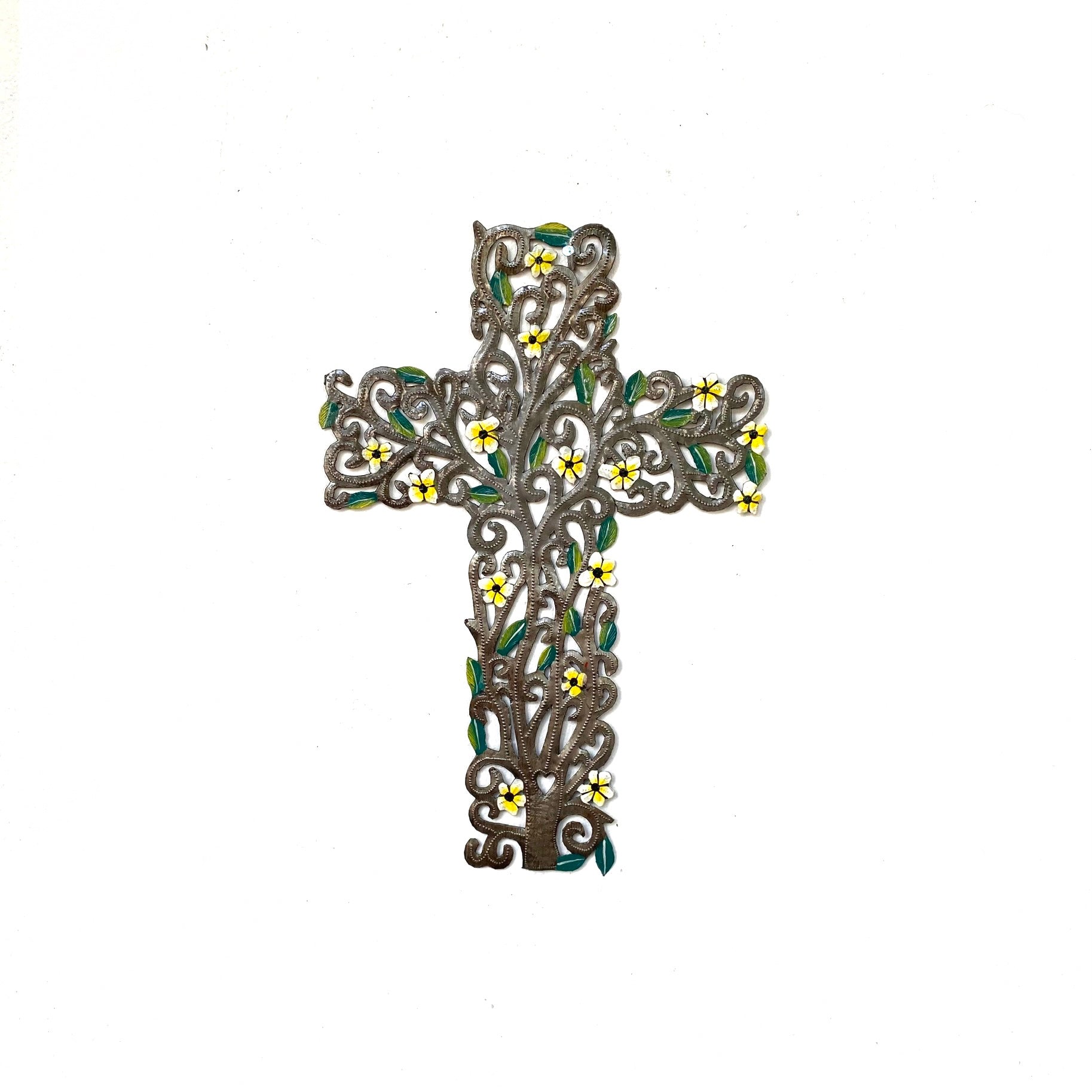Yellow Flower Cross
